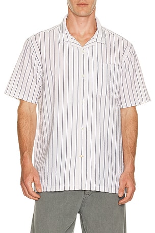 Barbour Park Seersucker Shirt in White