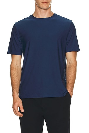 Beyond Yoga Featherweight Always Beyond Crew Tee 2.0 in Royal