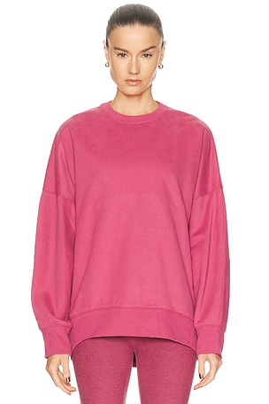 Beyond Yoga Luxefleece Oversized Sweatshirt in Mauve