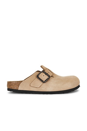 BIRKENSTOCK Boston Wire Buckle in Beige