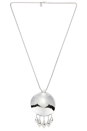 ben-amun Drop Necklace in Metallic Silver
