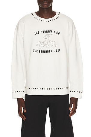 BODE Hurrier Sweatshirt in Cream