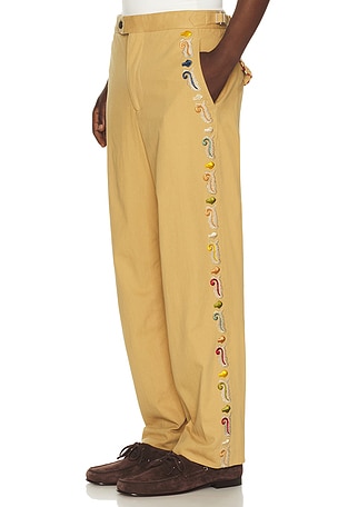 BODE Feather Runner Trousers in Brown
