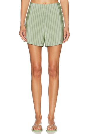 BODE Sylvan Stripe Short in Green