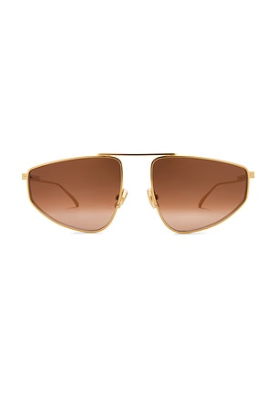 Bottega Veneta Light Ribbon Pilot in Metallic Gold