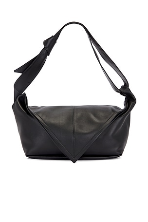 Bottega Veneta Intrecciato Light Paper Borsa in Black Bottega Veneta Intrecciato Light Paper Borsa in Black