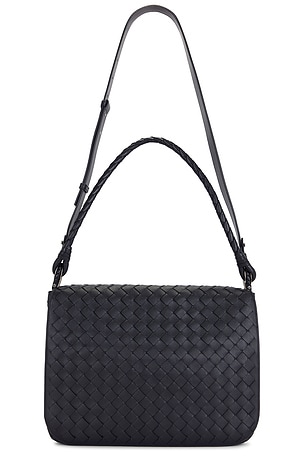 Bottega Veneta Borsa Avenue Intrecciato 15 Avenue in Blue