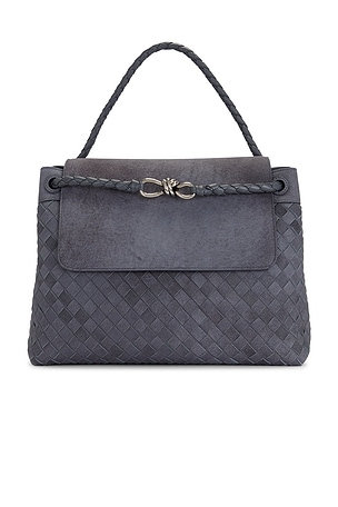 Bottega Veneta Borsa Intrecciato 15 Melange Denim Sue Ave in Blue