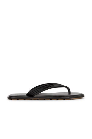 Bottega Veneta Sandal Matt Rubber Nappa in Black