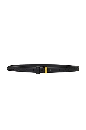 Bottega Veneta Intrecciato Belt in Black