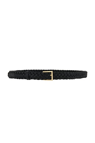 Bottega Veneta Leather Belt in Black