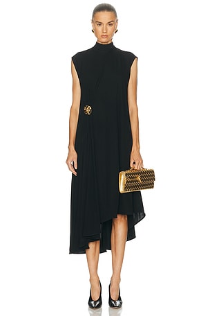 Bottega Veneta Draped Dress in Black