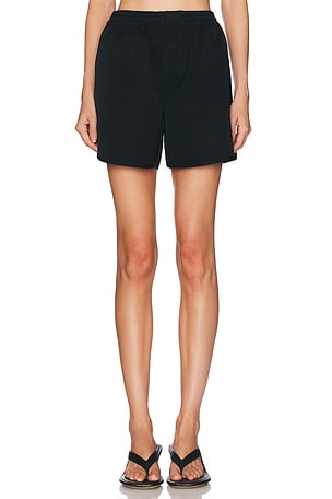 Bottega Veneta Twill Mini Short in Black