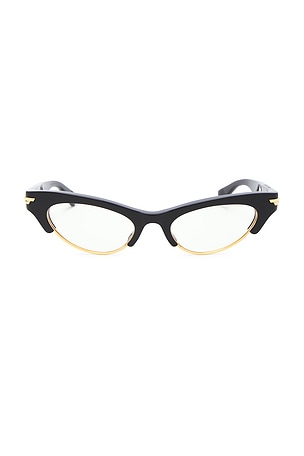 Bottega Veneta Bold Ribbon Cat Eye Eyeglasses in Black