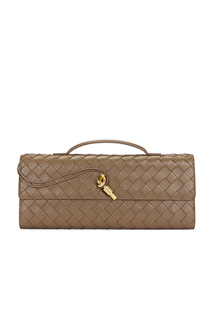 Bottega Veneta Andiamo Long Clutch in Brown