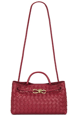 Bottega Veneta Mini Wallace Bag in Pinecone & Gold | FWRD Bottega Veneta Mini Wallace Bag in Pinecone & Gold | FWRD