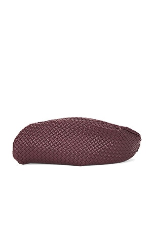 Bottega Veneta Vongola Clutch in Burgundy