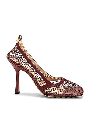 Bottega Veneta Comet Slip On Pump in Silver | FWRD Bottega Veneta Comet Slip On Pump in Silver | FWRD
