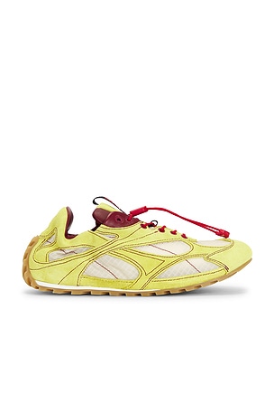 Bottega Veneta Orbit Flash Sneaker in Yellow,Red