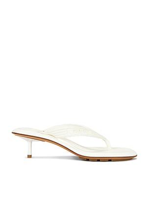 Bottega Veneta Bassam Sandal in White