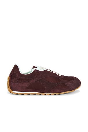 Bottega Veneta Orbit Flash Sneaker in Burgundy