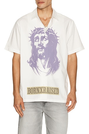 Born x Raised Salvation Button Up in White