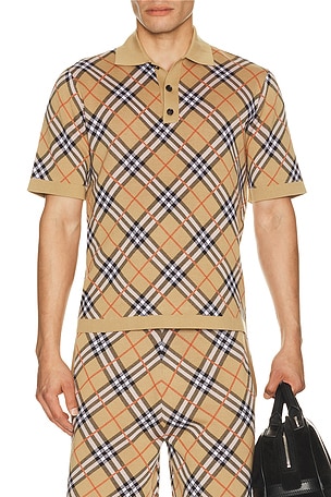 Burberry Marlow Short Sleeve Shirt in Brown