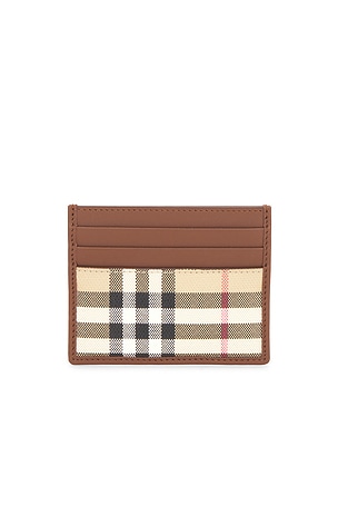 Burberry Tall Sandon Card Holder in Brown