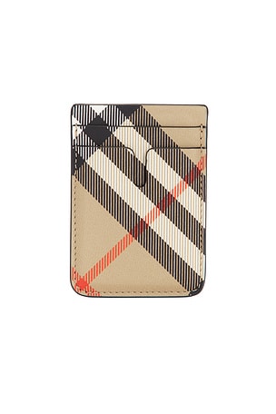 Burberry Magnetic Cardholder in Brown