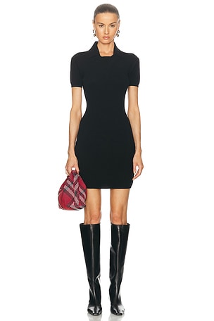 Balenciaga Layered Shirt Dress in Sky Blue & White | FWRD Balenciaga Layered Shirt Dress in Sky Blue & White | FWRD