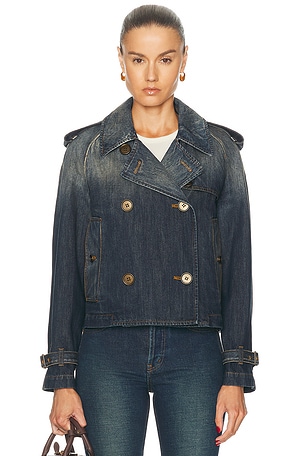 Burberry Haltye Jacket in Blue
