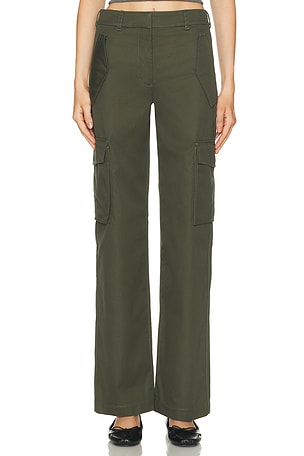 Burberry Freja Cargo Pant in Dark Green