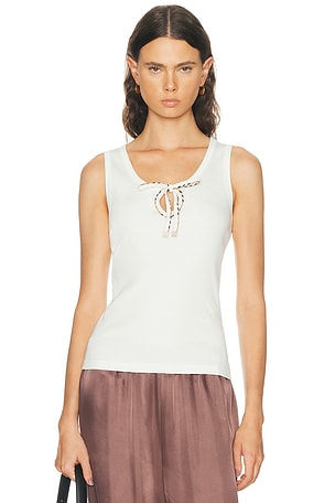Burberry Tierra Tank Top in White