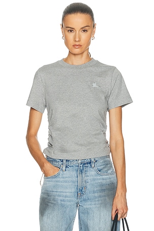 Burberry Tie Side T-Shirt in Grey