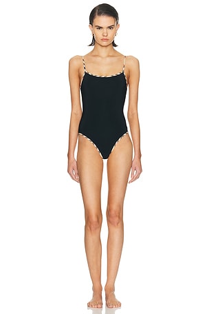 Burberry Sylvia One Piece Swimsuit in Black