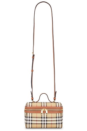 Burberry Vanity Case Bag in Tan