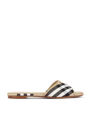 Burberry Sloane Sandal in Tan