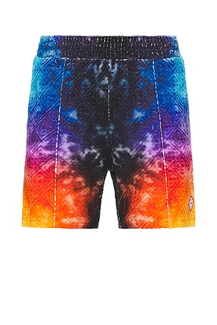 Casablanca Jacquard Monogram Shorts in Blue,Purple,Yellow