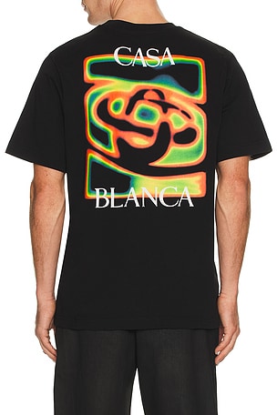 Casablanca Heat Map Classic T-Shirt in Black