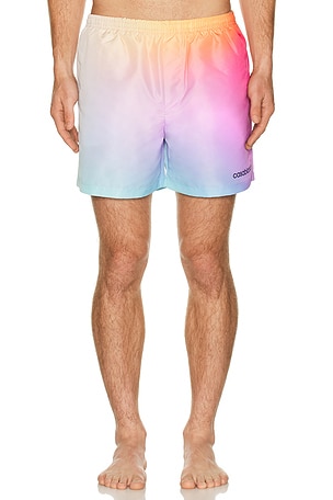 Casablanca Gradient Printed Swim Shorts in Pink