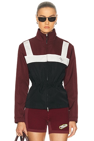 Casablanca Monogram Windbreaker in Burgundy