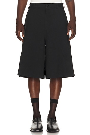 COMME des GARCONS SHIRT Zipper Detail Shorts in Black