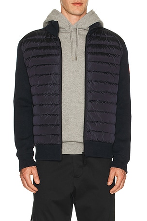 Canada Goose Hybridge Knit Jacket in Navy