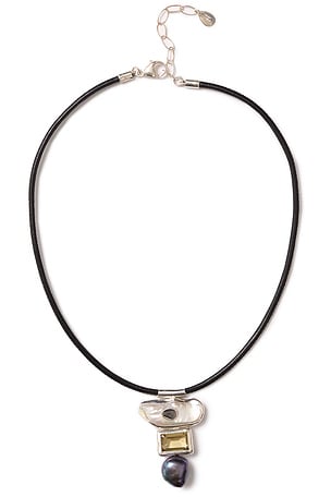 CHAN LUU Oasis Collar Necklace in Black