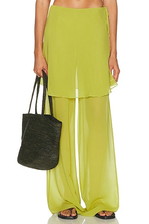 Christopher Esber Mirador Sarong Pant in Green