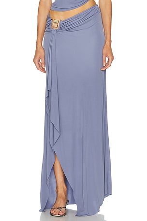 Christopher Esber Bezel Quartz Cascade Skirt in Lavender