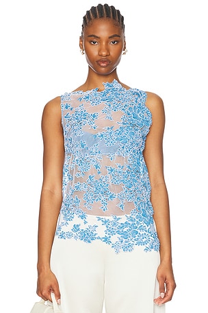 Christopher Esber Ore Ridge Knit Bustier in White | FWRD