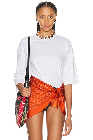 Christopher Esber Bandana Scarf Pareo Tee in Orange
