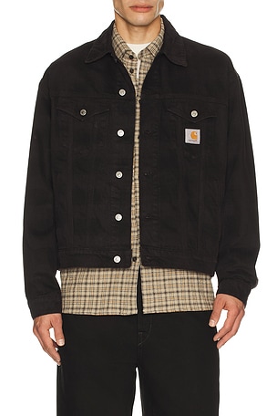 Carhartt WIP Everson Trucker Jacket in Black