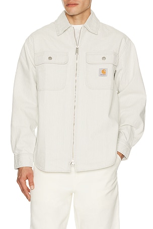 Carhartt WIP Mercer Shirt Jacket in Light Grey